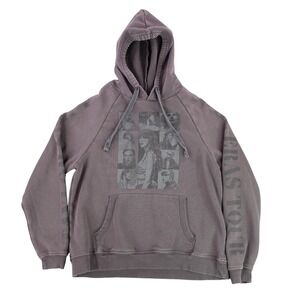 Taylor Swift The Eras Tour Hoodie Womens Small Faded Grey Graphic Concert Merch